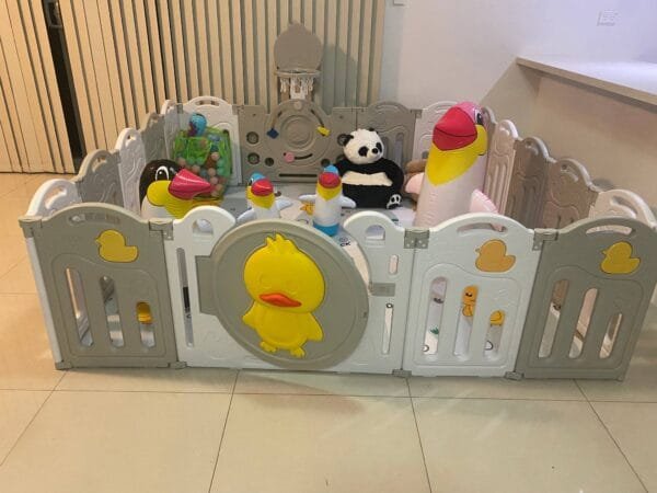 Small Indoor Children Playground Home kids play center Kids Party Center Kindergarten Play Center Safety Play Center Plastic Baby Playpen Inflatable Penguin Tumbler Plush Sit Baby Sofa - 图片 7