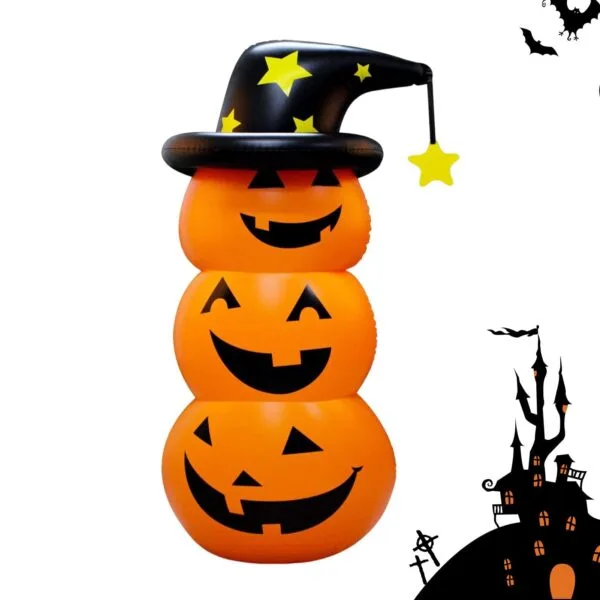 Inflatable Halloween Pumpkin - Inflatable Pumpkins for Halloween Party | Halloween Inflatables Outdoor Yard Pumpkin Light for Garden Lawn Indoor Party Holiday Decors