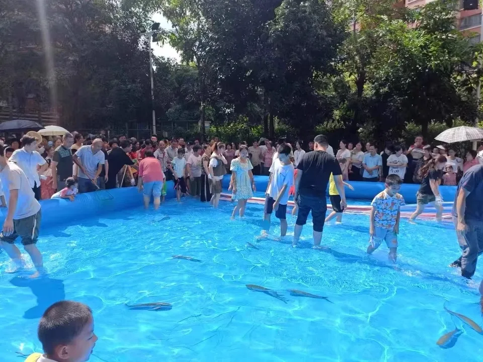 10m x 10m Inflatable pool for event Commercial Grade water park equipment large inflatable pool for kids inflatable water pool Inflatable Square Water Pool - 图片 2