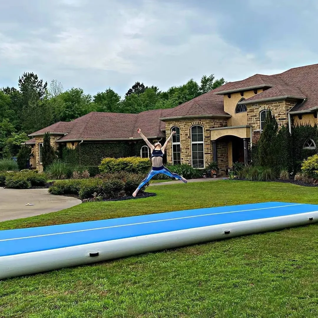 4m x 2m x 10cm Air track Tumbling Mat Inflatable Air Track Exercise Gymnastics Mat - 图片 5
