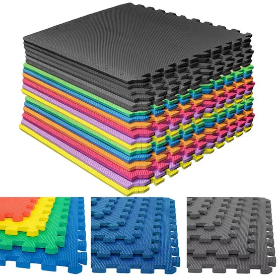 High density interlocking mats 60cm 60cm EVA foam floor mat Interlocking foam tiles Home Gym puzzle foam Flooring EVA Foam Mat