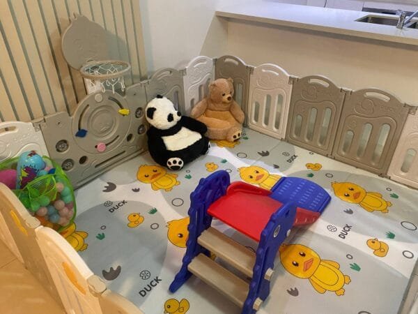 4m2 Indoor Children Playground Home kids play center Kids Party Center Kindergarten Play Center Safety Play Center Plastic Playpen Fence Kids Plastic Slide Animal Shape Seats - 图片 4
