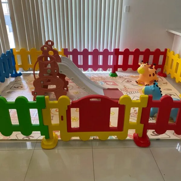6m2 Kids Party Center Indoor Children Playground Home kids play center Kindergarten Play Center Safety Play Center Plastic Playpen Fence Kids Plastic Slide rubber ride on toys