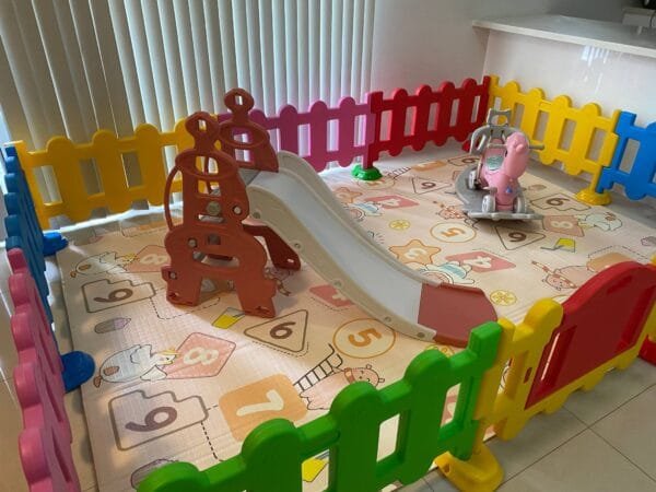 kids play center Kids Indoor Children Playground Home kids play center Kids Party Center Kindergarten Play Center Safety Play Center Plastic Playpen Fence Kids Plastic Slide Rocking Horse 6m2 - 图片 2