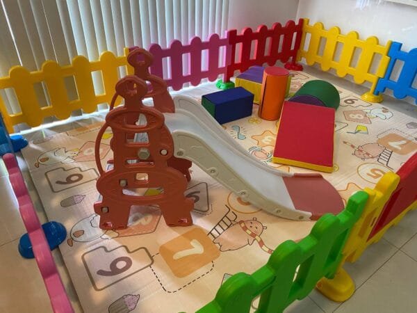 6m2 Kids Party Center Indoor Children Playground Home kids play center  Kindergarten Play Center Safety Play Center Plastic Playpen Fence Kids Plastic Slide kids foam block - 图片 3