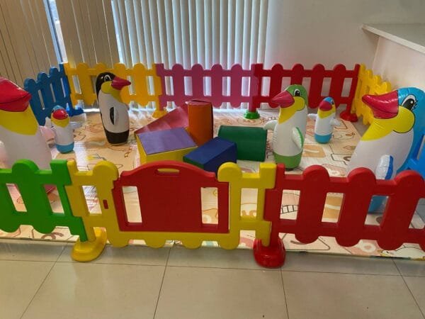 Soft Foam Block Indoor Children Playground Home kids play center Kids Party Center Kindergarten Play Center Safety Play Center Plastic Playpen Fence Inflatable Penguin Tumbler