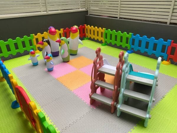 Kids Party Center Home kids play center  Kids Party Center Kindergarten Play Center Safety Play Center Plastic Playpen Fence Kids Plastic Slide Inflatable Penguin Tumbler 12m2 - 图片 2