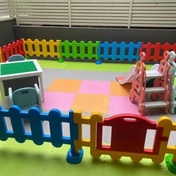 Kindergarten Play Center Home kids play center Kids Party Center  Safety Play Center Plastic Playpen Fence Kids Plastic Building block table 12m2