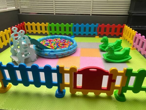 Safety Play Center Home kids play center Kids Party Center Kindergarten Play Center  Plastic Rocking Horse Ocean Ball Pits Plastic Slide 12m2