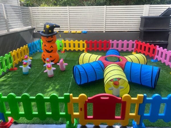Outdoor kids play center Kids Party Center Kids Party Center Kindergarten Play Center Safety Play Center Children's crawl tunnel Inflatable Tumbler Inflatable Penguin Tumbler 16m2 - 图片 4