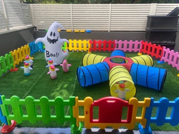 Outdoor kids play center Kids Party Center Kids Party Center Kindergarten Play Center Safety Play Center Children's crawl tunnel Inflatable Tumbler Inflatable Penguin Tumbler 16m2 - 图片 5