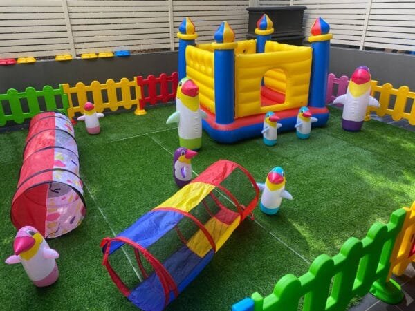 16m2 Home kids play center Kids Party Center Kids Party Center Kindergarten Play Center Safety Play Center Children's Castle Bouncer Kids Play Tunnel Inflatable Penguin Tumbler 