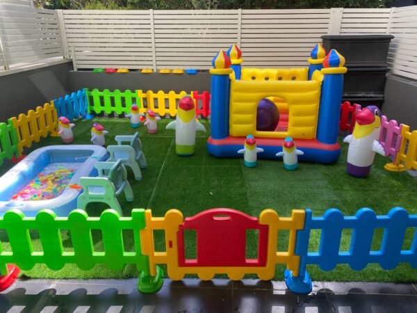 Home kids play center Kids Party Center Kids Party Center Kindergarten Play Center Safety Play Center Children's Castle Bouncer Magnetic Fishing Game Set Inflatable Penguin Tumbler 16m2