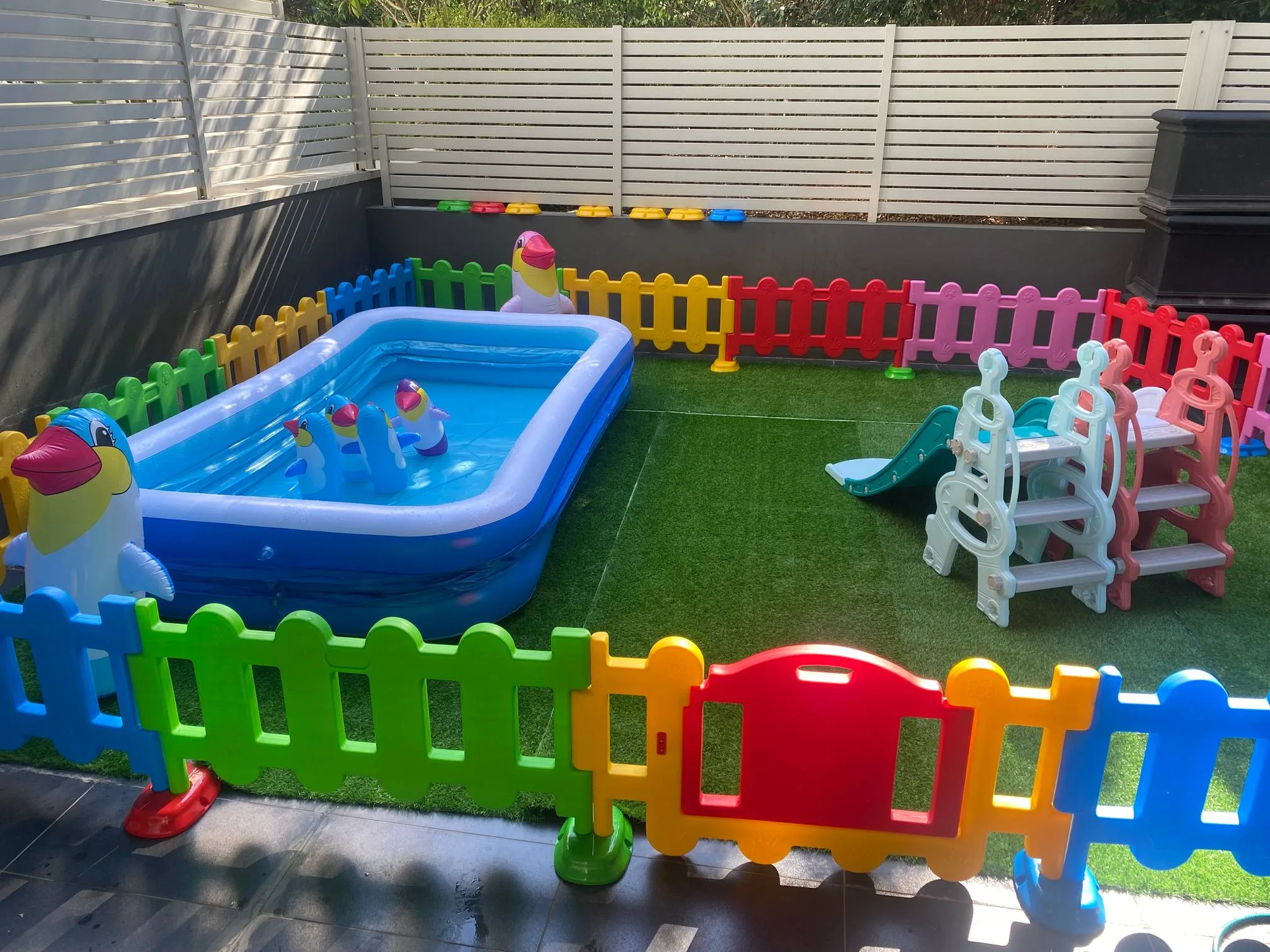 Home kids play center Kids Party Center Kids Party Center Kindergarten Play Center Safety Play Center Inflatable Swimming Pool Plastic Slide Inflatable Penguin Tumbler 16m2 - 图片 3
