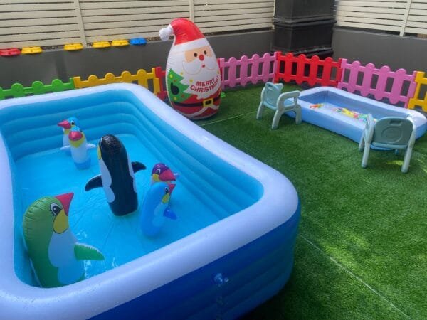 16m2 Home kids play center Kids Party Center Kids Party Center Kindergarten Play Center Safety Play Center Inflatable Swimming Pool Magnetic Fishing Game Inflatable Penguin Tumbler Inflatable Punching Bag