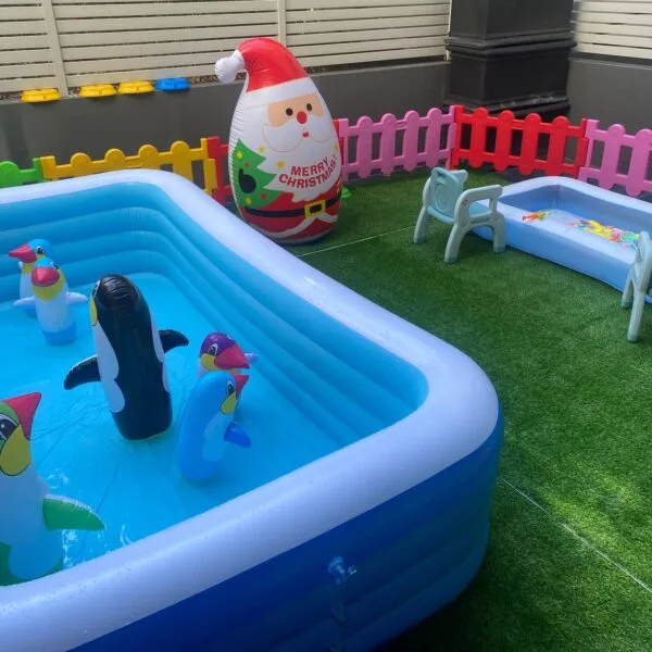 16m2 Home kids play center Kids Party Center Kids Party Center Kindergarten Play Center Safety Play Center Inflatable Swimming Pool Magnetic Fishing Game Inflatable Penguin Tumbler Inflatable Punching Bag