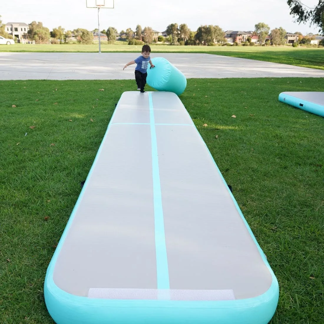 3*2m Inflatable Air Track Mat Gymnastics Mat with Electric Pump - 图片 3